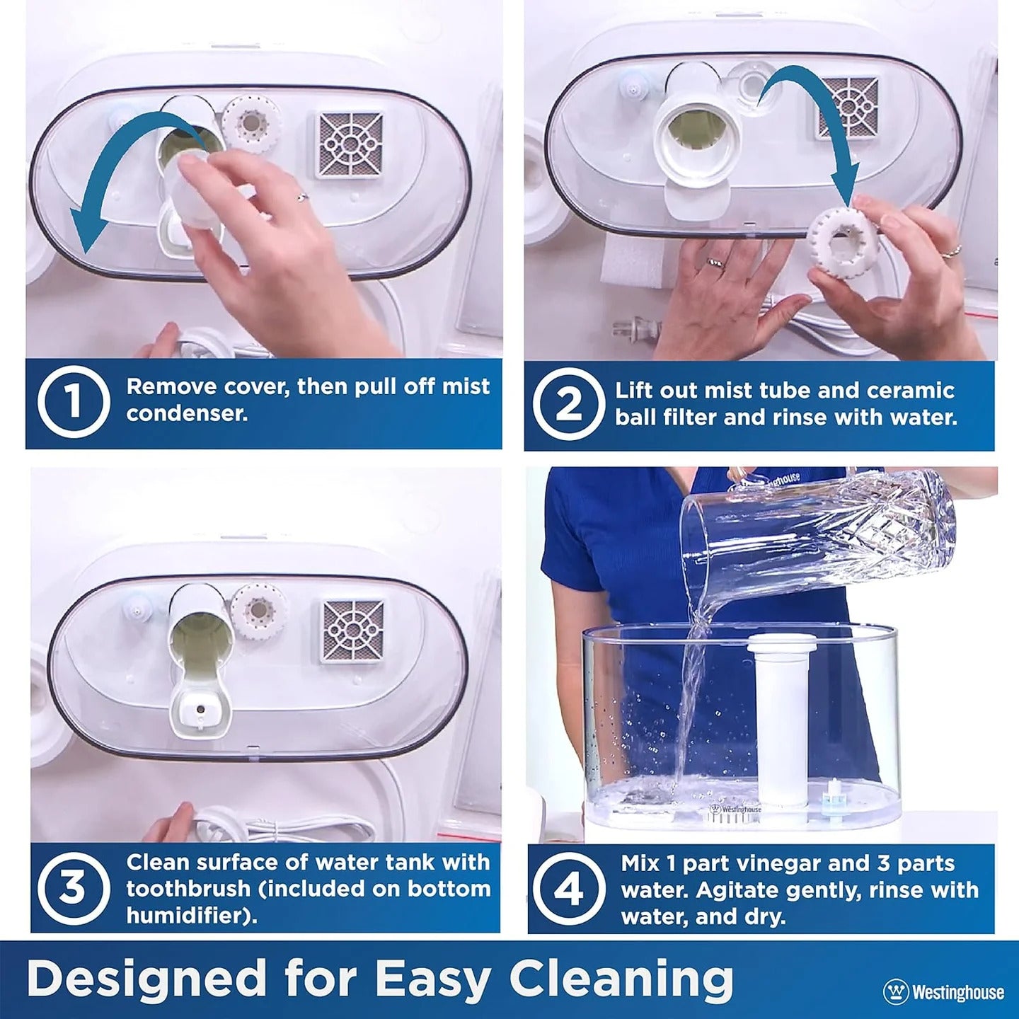 Westinghouse Antimicrobial Air Sterilization 4L Humidifier WSHUJLR2258GY Westinghouse Antimicrobial Air Sterilization 4L Humidifier WSHUJLR2258GY